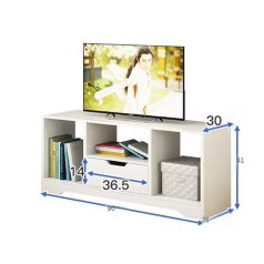   TV-állvány multifunkciós médiaállvány 90x30x41 cm fehér RT09